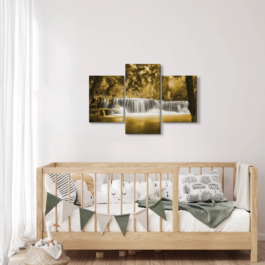 Kép - Vízesés, vintage (90x60 cm)