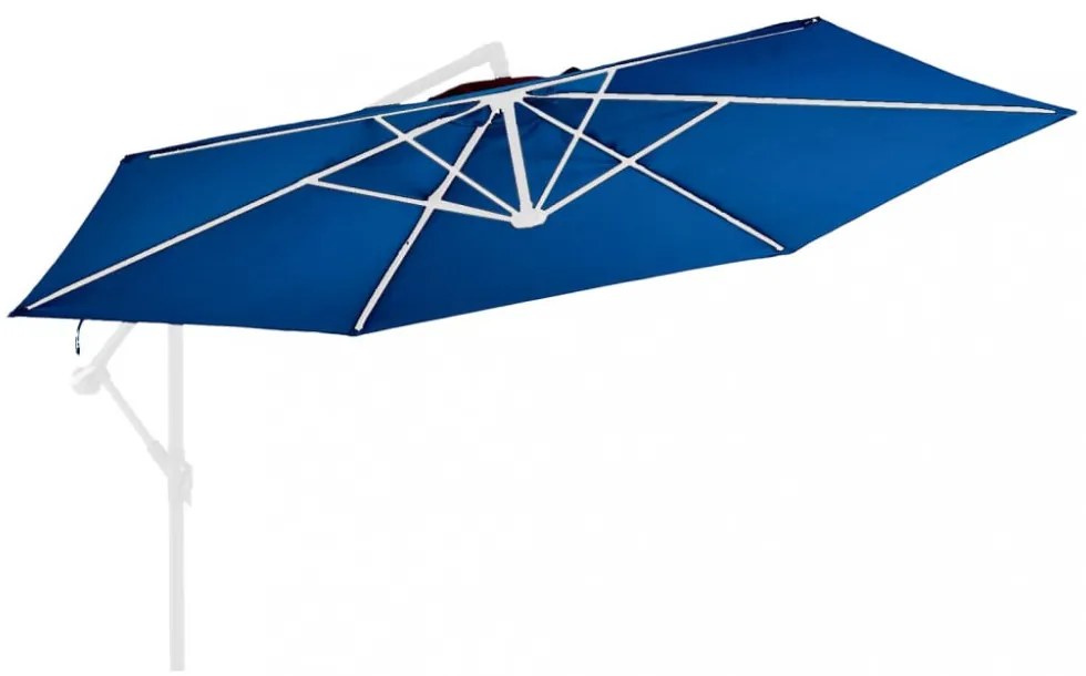 azúrkék konzolos napernyőponyva 350 cm