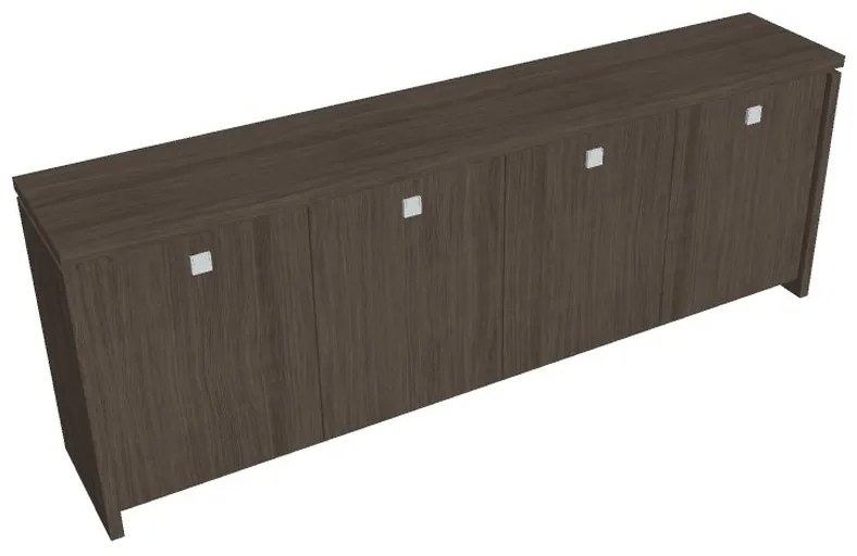 Verno alacsony szekrény 248 x 46 x 90 cm, antracit tölgy