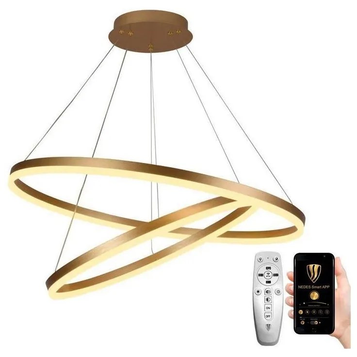 NEDES LED Dimmelhető csillár zsinóron LED/100W/230V 3000-6500K + távirányító ND3448