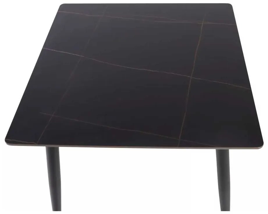 Rion étkezőasztal 160 x 90 cm, fekete