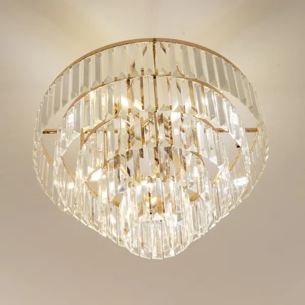 Brilagi - Felületre szerelhető csillár CRYSTAL 5xE14/40W/230V arany