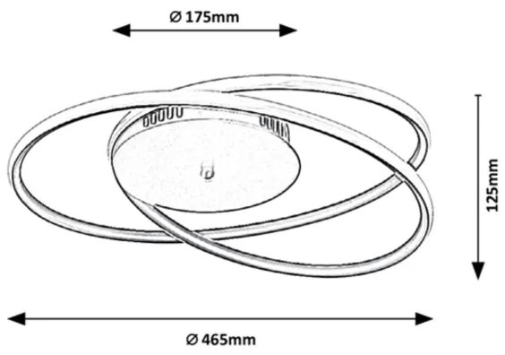 Rabalux - LED mennyezeti lámpa LED/40W/230V