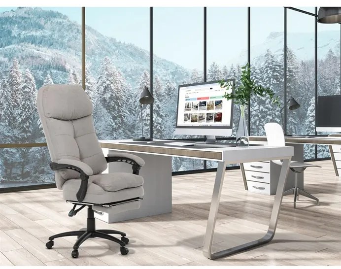 Szürke szövet irodai szék szinkronmechanikával. KA-F1251 SIL2