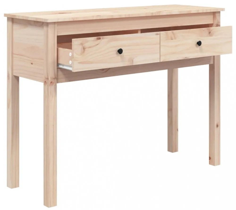tömör fenyőfa tálalóasztal 100 x 35 x 75 cm