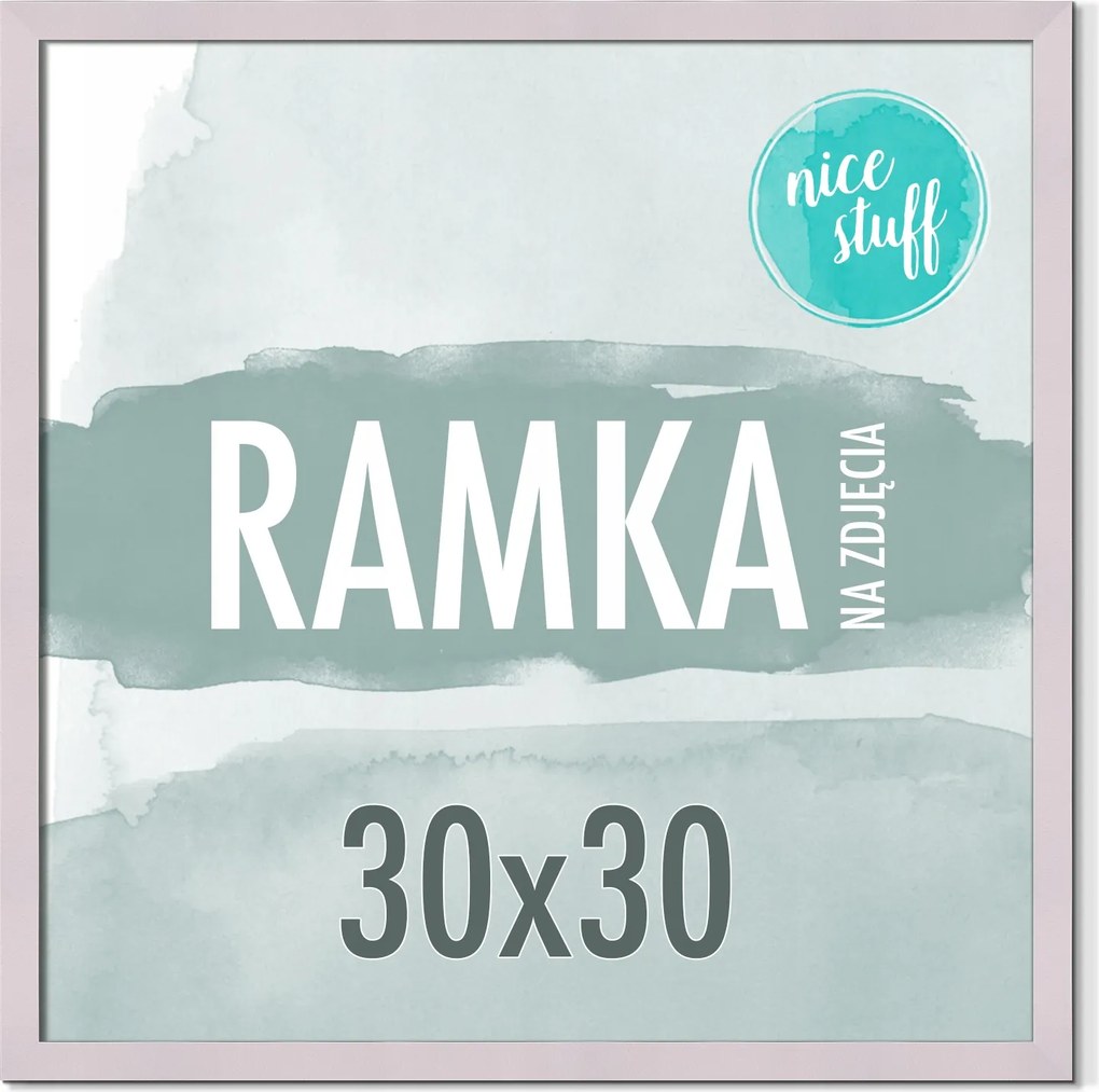 Képkeret 30x30 Képkeret Fénykép szögletes Púder Lila