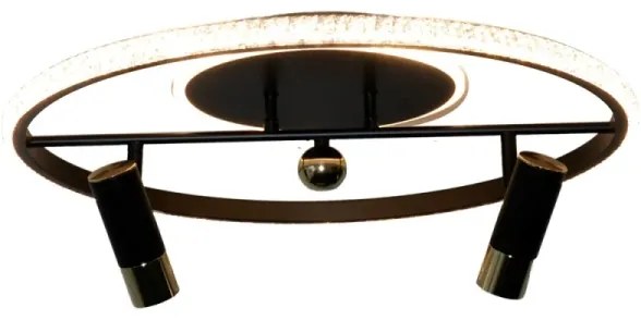 LED Dimmelhető mennyezeti lámpa LED/60W/230V 3000-6500K fekete + távirányítás