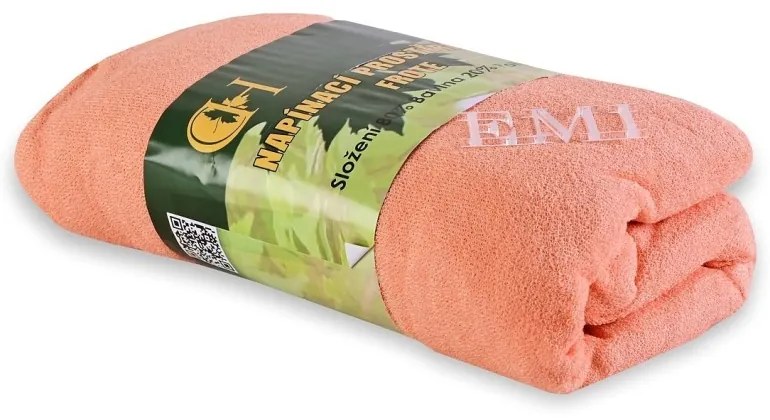 EMI barackszínű frottír gumis lepedő, 90 (100)x200-as lap