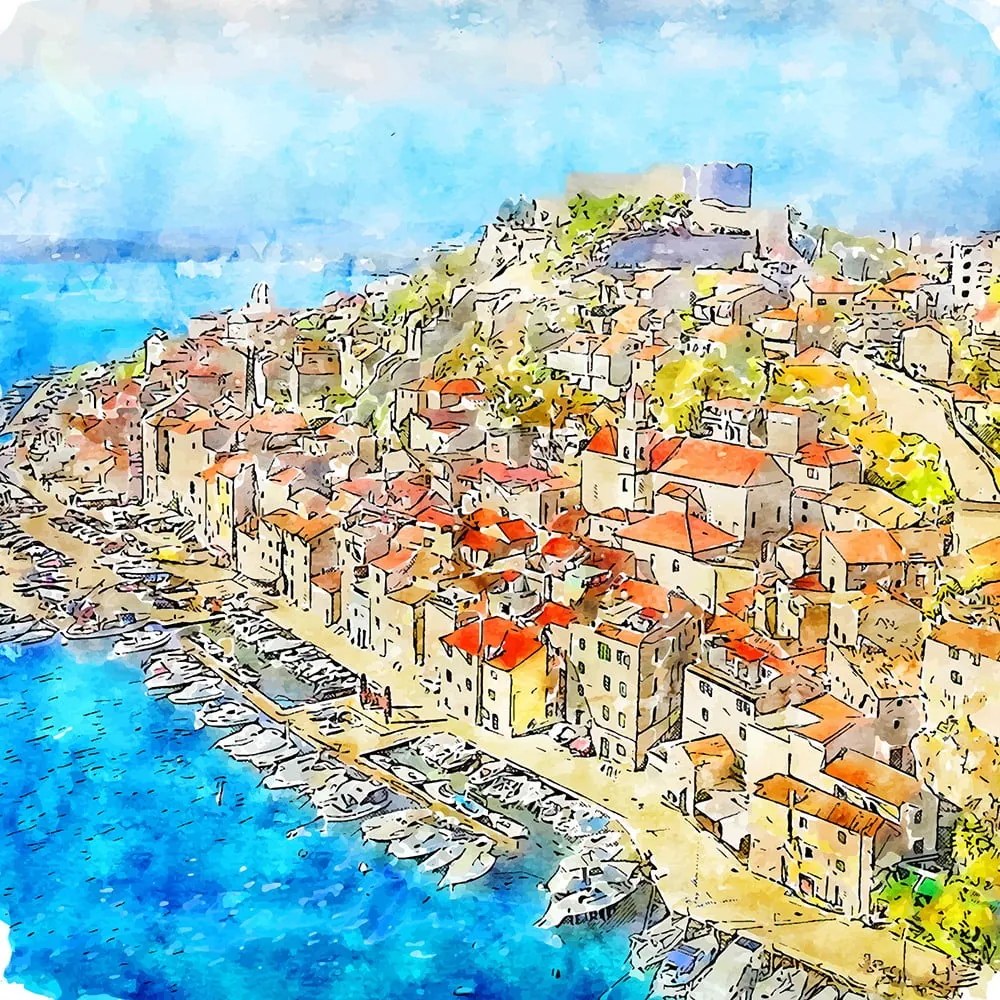 Kép 50x50 cm Dalmatien – Fedkolor