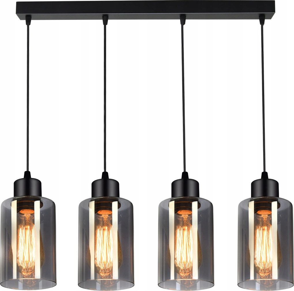 Függő lámpa Csillár Plafon Üveg Led Csövek