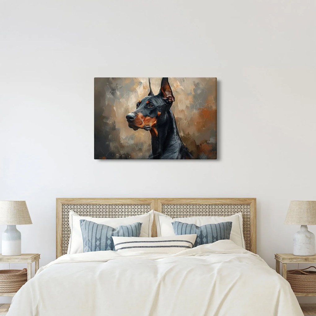 Kép - Dobrman portréja (90x60 cm)