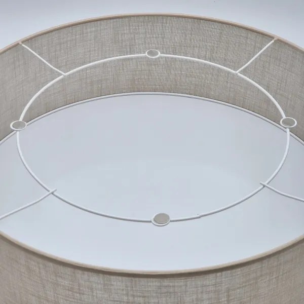 SIRJA mennyezeti lámpa 2xE27/60W/230V, 45 cm átmérő, bézs