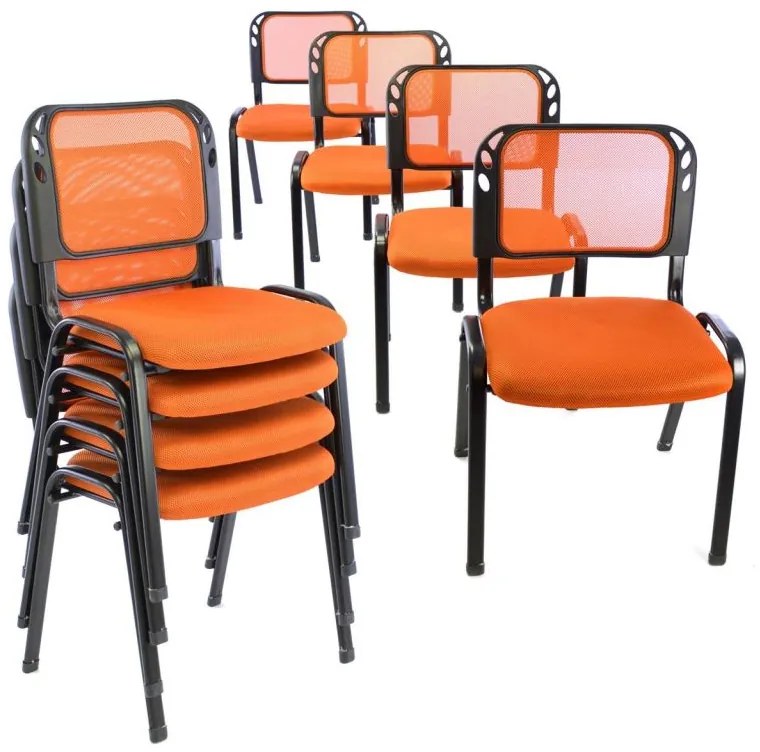 Konferencia szék GARTH 8db - narancssárga