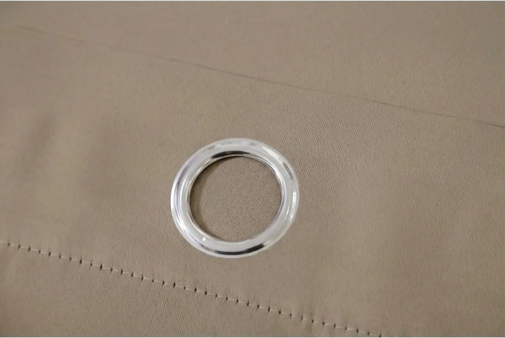 OXFORD bézs függöny 140x250 cm Felfüggesztés: Hullámos sínszalag