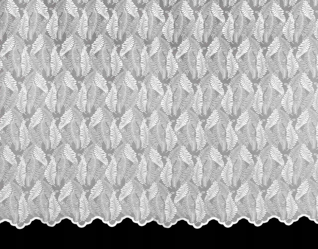 Mg Függöny jacquard 4396 Fehér 160cm magas lengyel 2,0m