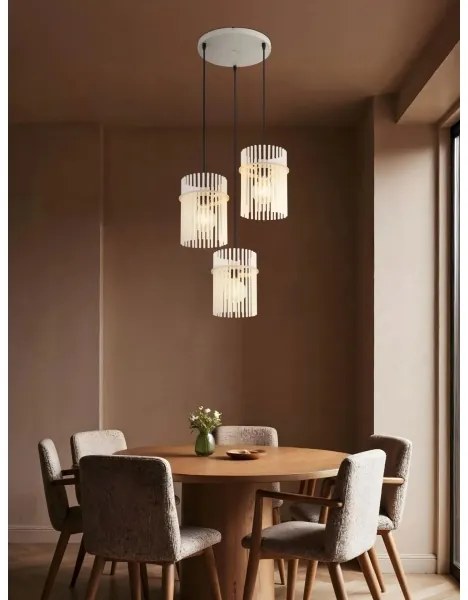 Globo 15698-3HRB - Kábeles csillár GORLEY 3xE27/60W/230V