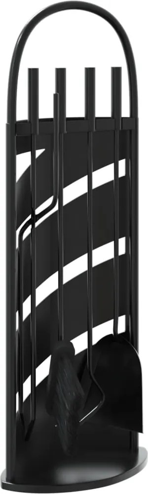 vidaXL 5 darabos acél kandallószerszám-készlet 23 x 15 x 66 cm