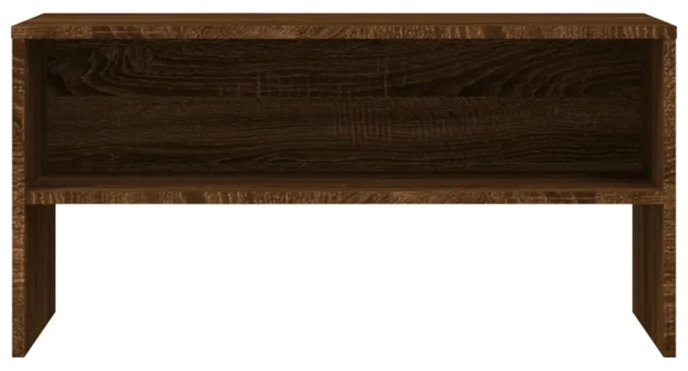 barna tölgy színű szerelt fa TV-szekrény 80 x 40 x 40 cm