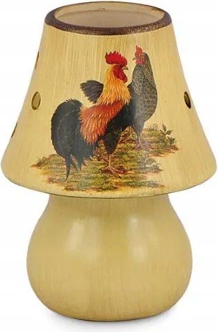 Kerámia gyertyatartó kakas és tyúk tealight 16cm