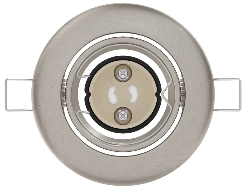 Beépíthető Spotlámpák 24 db Kerek GU10 Ezüst Ø90 mm Acél