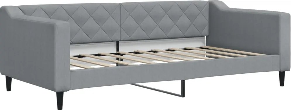 vidaXL világosszürke szövet kanapéágy 90 x 190 cm