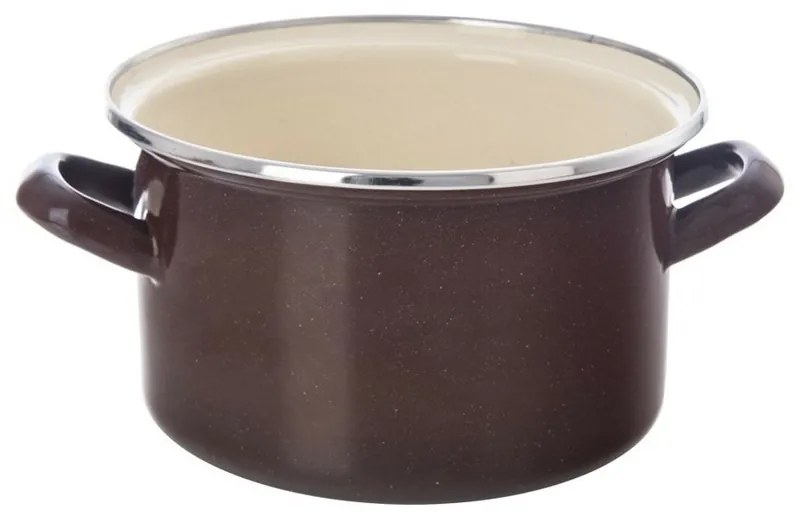 Orion Brown zománcozott edény peremmel, 2 l, 2 l
