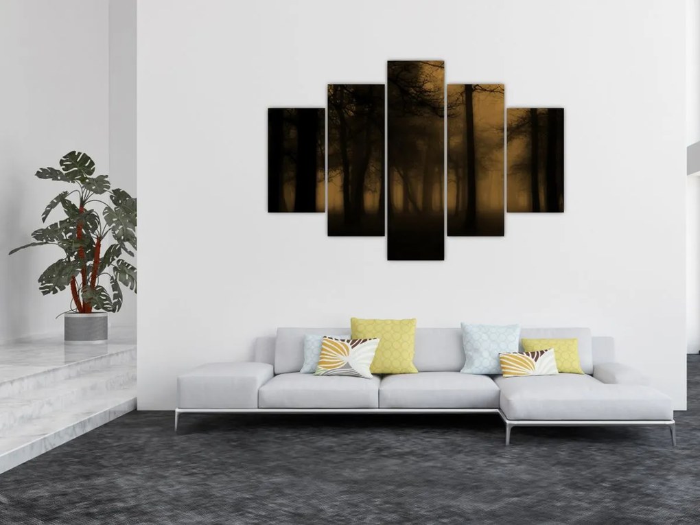 Kép - Sötét erdő (150x105 cm)