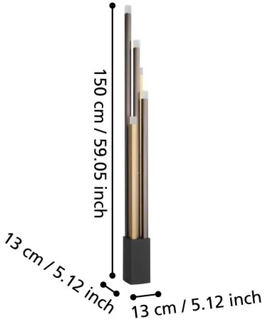 Eglo 39908 - LED Dimmelhető állólámpa ESTANTERIOS 5xLED/3,7W/230V 3000K