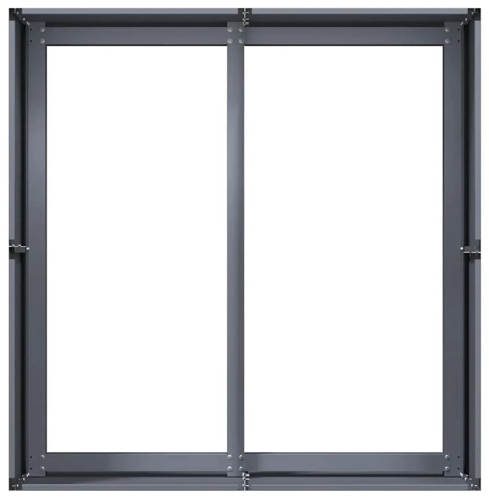 vidaXL növénytartó antracitszürke 80x80x40 cm hidegen hengerelt acél