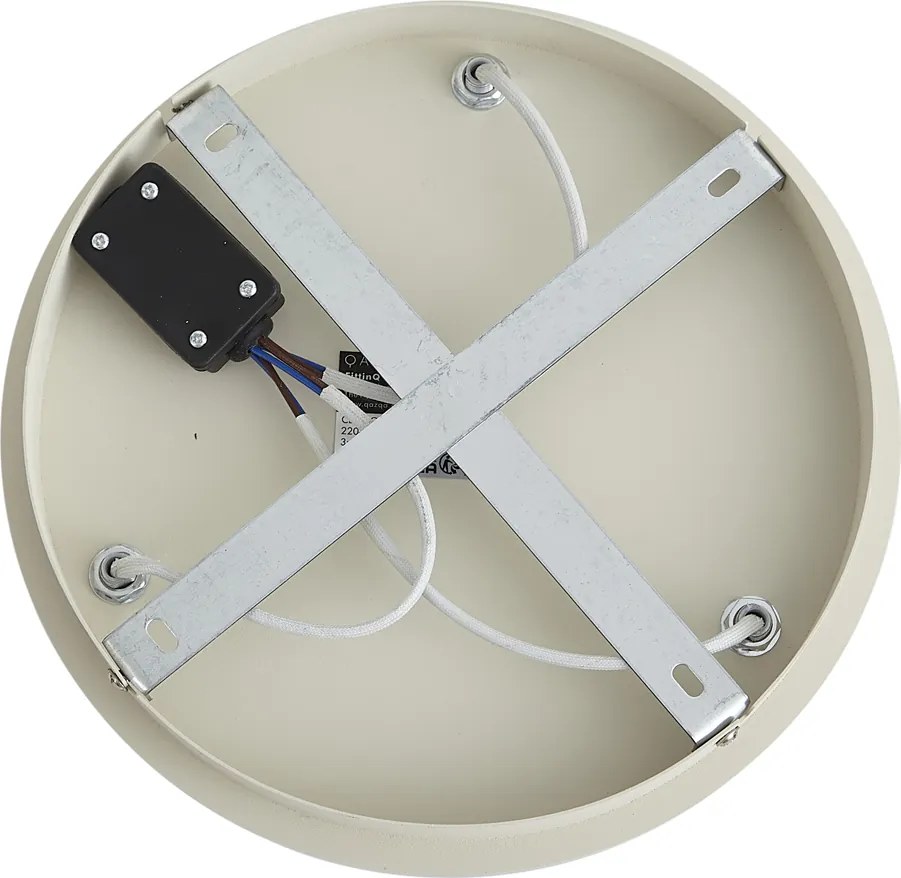 Modern, süllyesztett spotlámpa bézs színben, 3-lámpás, IP44 - Ducha