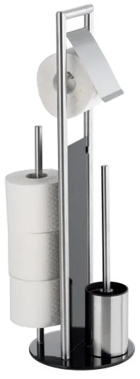 WENKO 24981800 - WC-szett RAVINA 20x70 cm rozsdamentes acél/ezüst