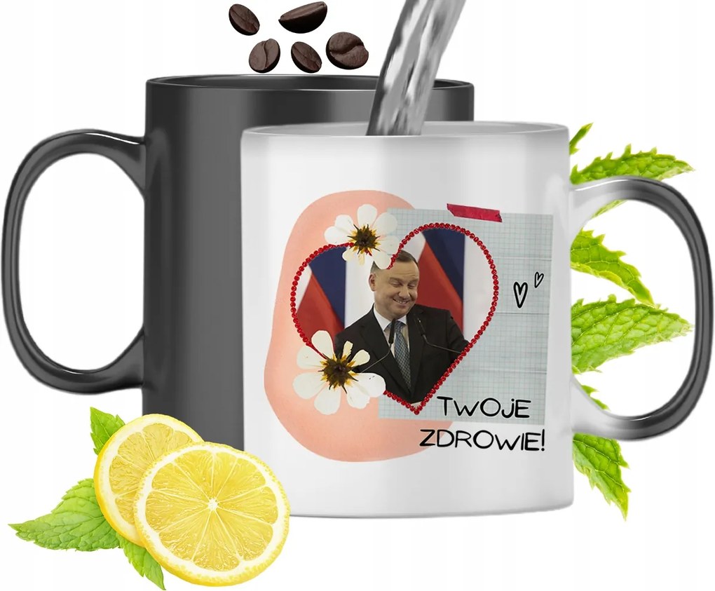 Duda András Színváltó Mágikus Bögre fényképes nyomtatással