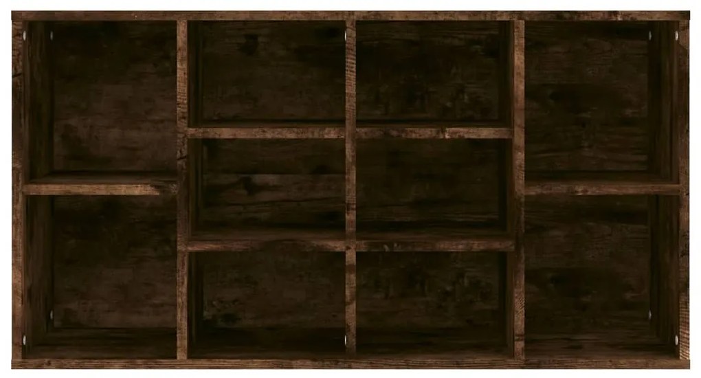 füstös tölgy színű szerelt fa cipőtároló pad 103x30x54,5 cm