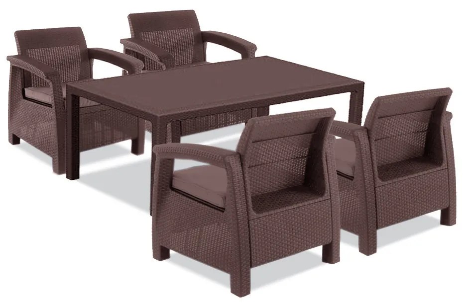 Corfu duo kerti bútor garnitúra melody asztallal