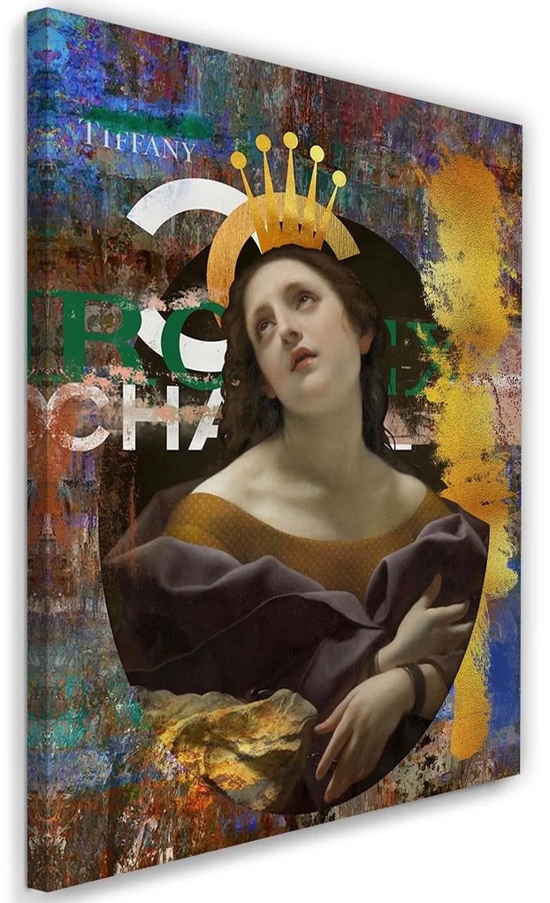 Gario Vászonkép Chanel háttér portré - Jose Luis Guerrero Méret: 60 x 90 cm