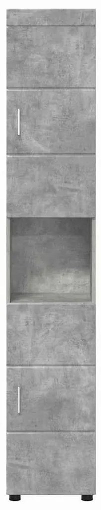 Fürdőszoba Székény TULUM Beton szürke 37 x 31,5 x 203 cm