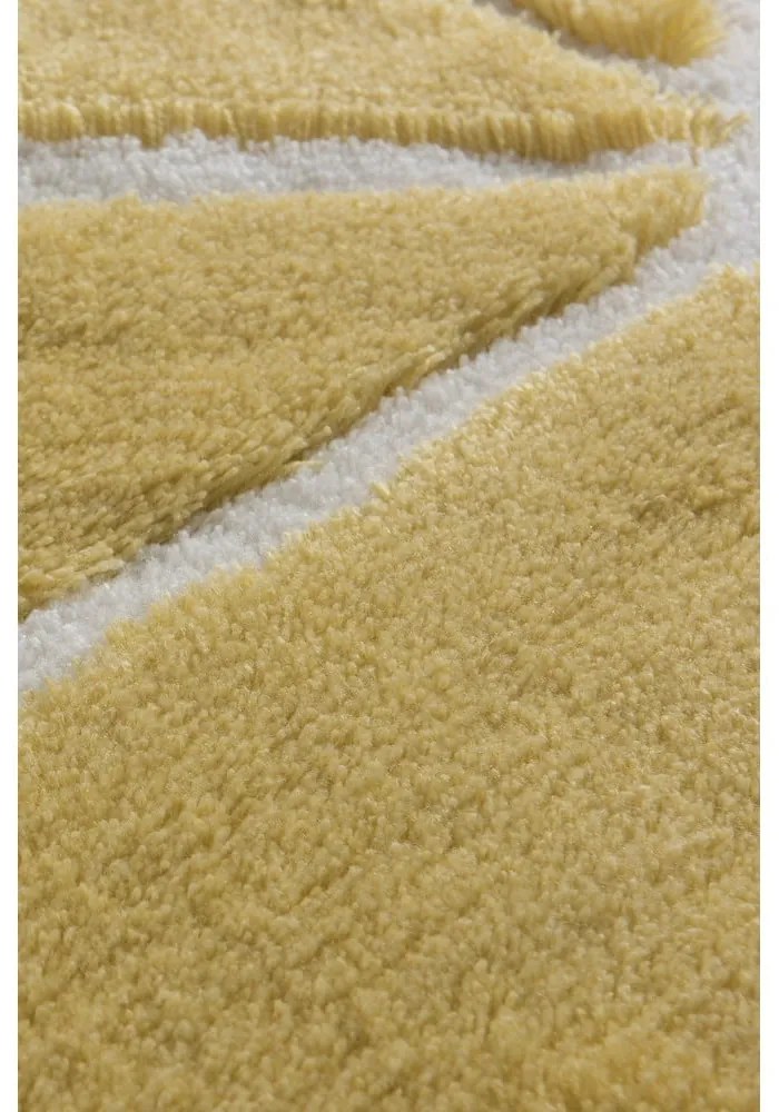 Sárga fürdőszobai kilépő 100x60 cm Limon – Foutastic