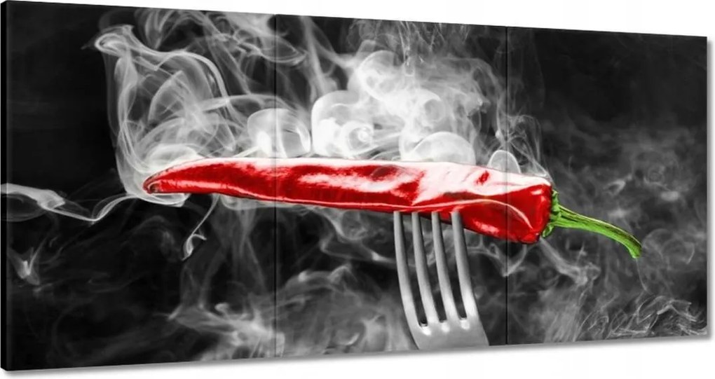 Vászonkép 60x30 Chili paprika villa