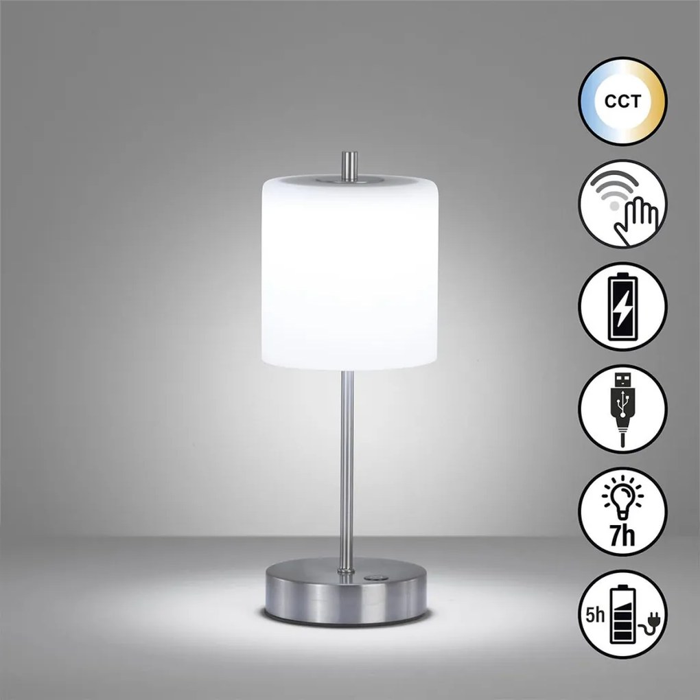 Fischer&Honsel Riva 850348 Asztali lámpa 1x2W/LED 3000K/4750K/6500K 240lm IP20