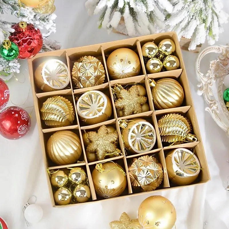 Karácsonyi STARLING dísz szett arany színben, 40 db