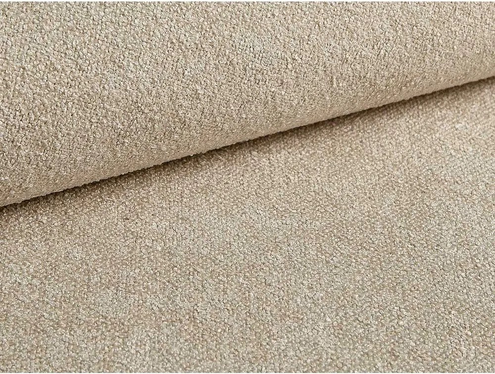 Bézs kárpitozott ágyneműtartós franciaágy ágyráccsal 140x200 cm Eric – Micadoni