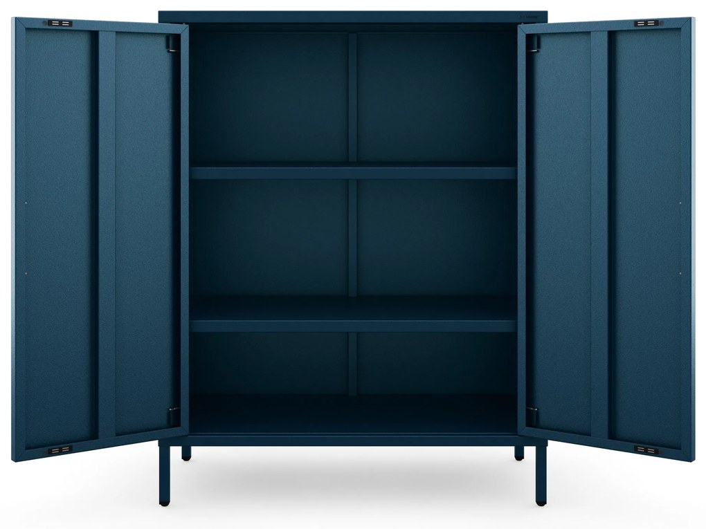 Szafka z półkami VITO, 800 x 1015 x 400 mm, Modern: granatowa