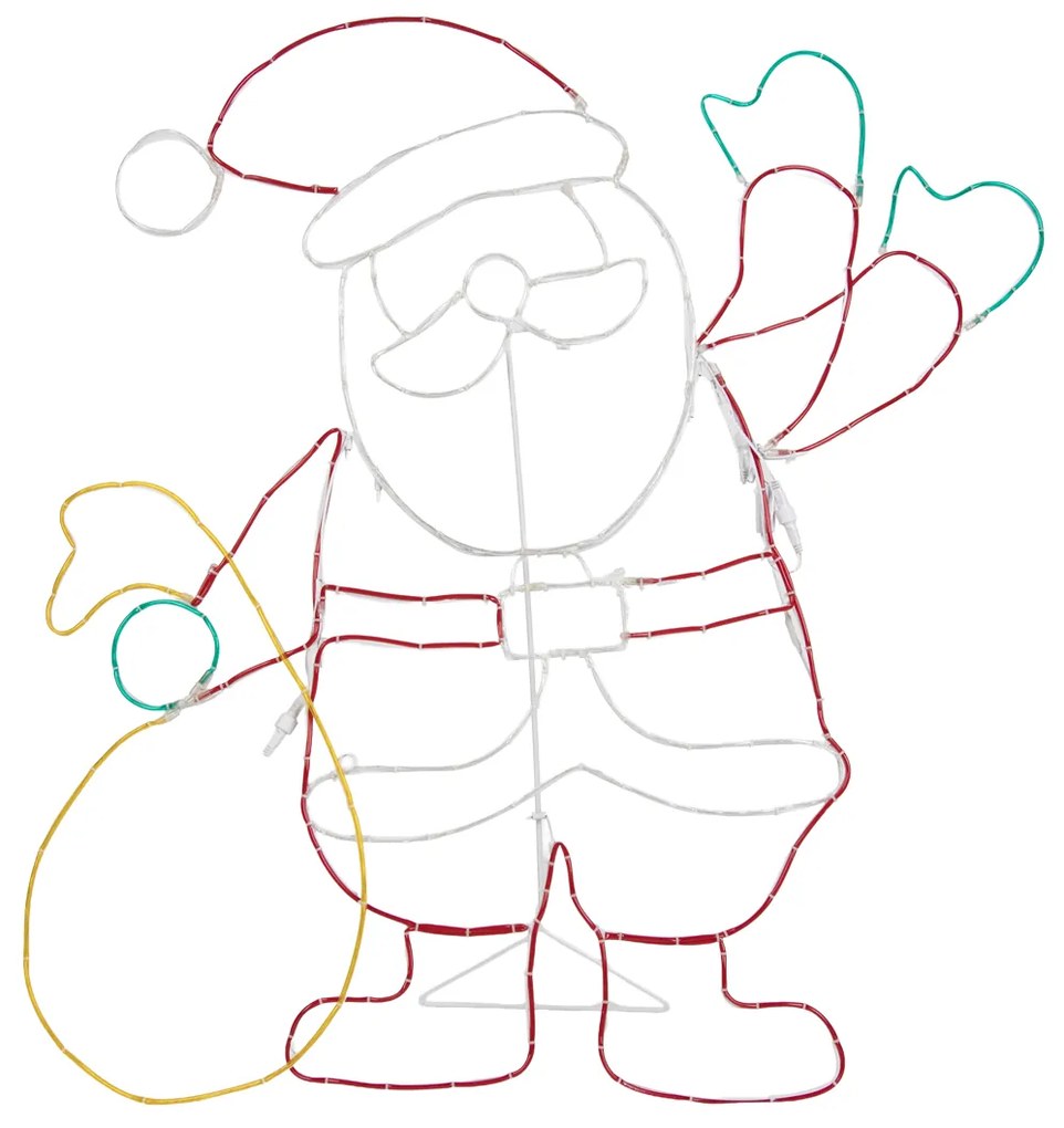 Karácsonyi állólámpa Mikulás 117cm LED-del, időzítővel IP44 - Pax