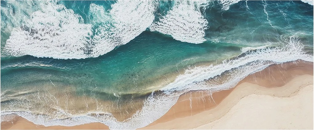 Fotótapéta Flizelina Nappali és Hálószoba Irodába Tengeri hullámok 250x104 Ragasztó