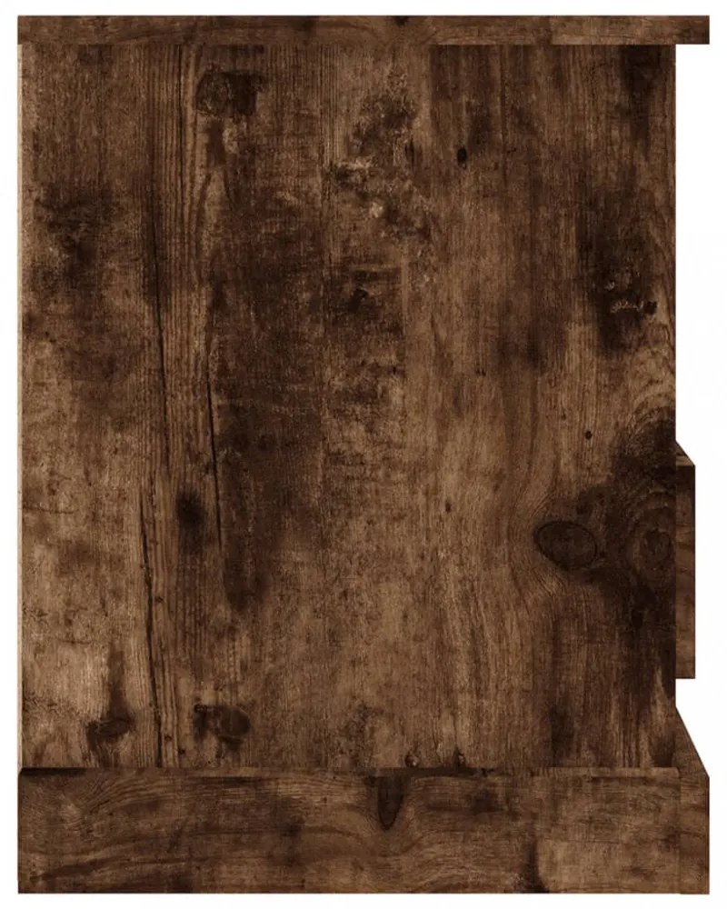 füstös tölgy színű szerelt fa TV-szekrény 93x35,5x45 cm