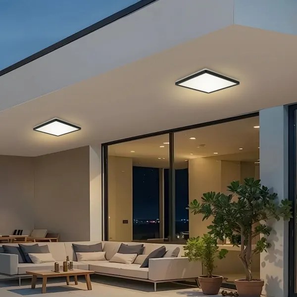 Brilagi - LED Fürdőszobai lámpa ULTRA SLIM LED/24W/230V 42x42 cm fekete IP54