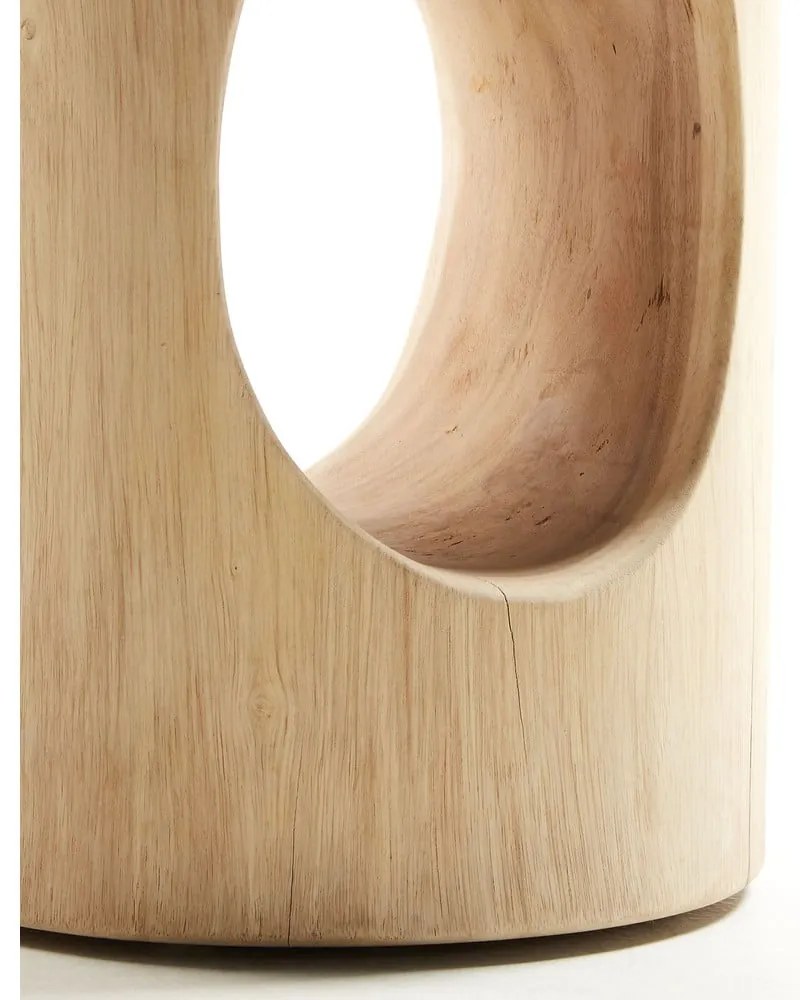 Munggur fa kerek tárolóasztal ø 30 cm Halker – Kave Home