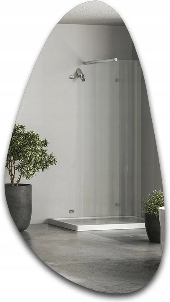 Organikus tükör Sziderit szabálytalan forma 50x92 dekoratív