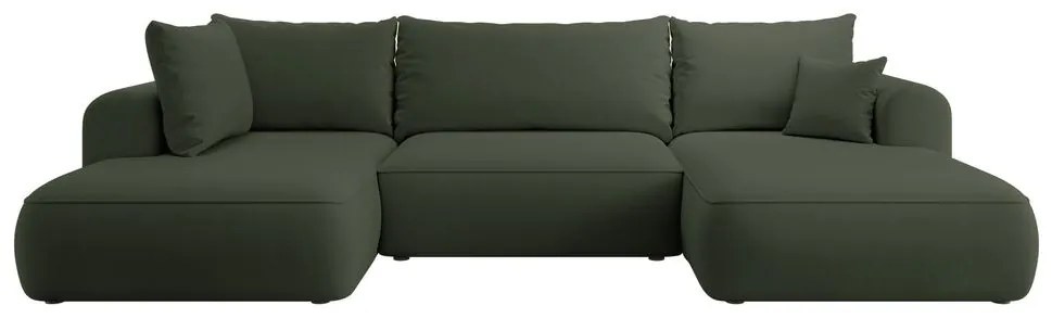 U alakú sarokkanapé Olivo U (B) (zöld + fekete). 1100252