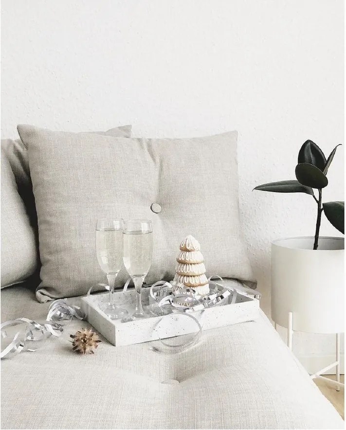 Senza Natural Clear/Grey lábtartó - Karup Design